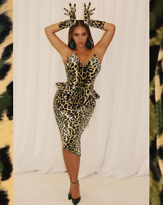Beyoncé Might've Played a Lion This Year, but Her Holiday Party Look Is All Leopard