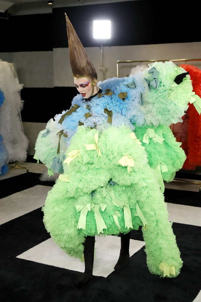 These Rainbow-Colored Gowns From NYFW Have Lady Gaga Written All Over Them